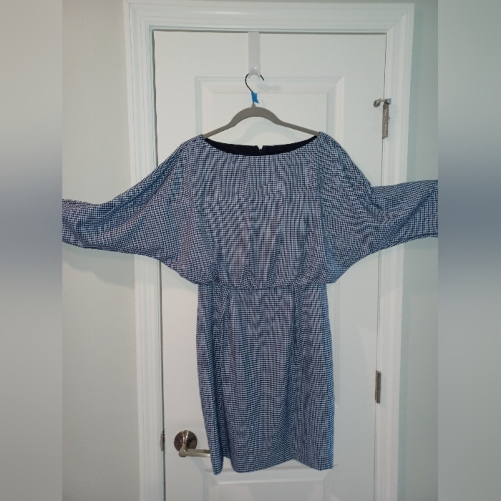 Trina Turk Amar Dress Navy & White Check Size 6    New With Tags - Picture 16 of 16
